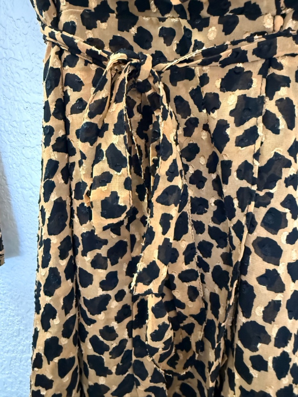 Free People Leopard Print‎ Ruffle Wrap Mini Dress | Boho Flowy| XS - Picture 10 of 12